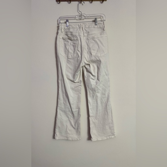 Good American Classic Good Legs Crop Mini Boot Bone 001 Jeans Women's Size 4/27 - Picture 5 of 5